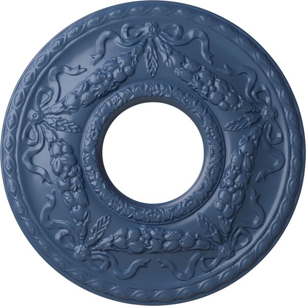 Ekena Millwork Hurley Ceiling Medallion (Fits Canopies up to 7 1/4"), 22 1/8"OD x 7 1/4"ID x 1 3/4"P, Americana CM26HUAMF - main